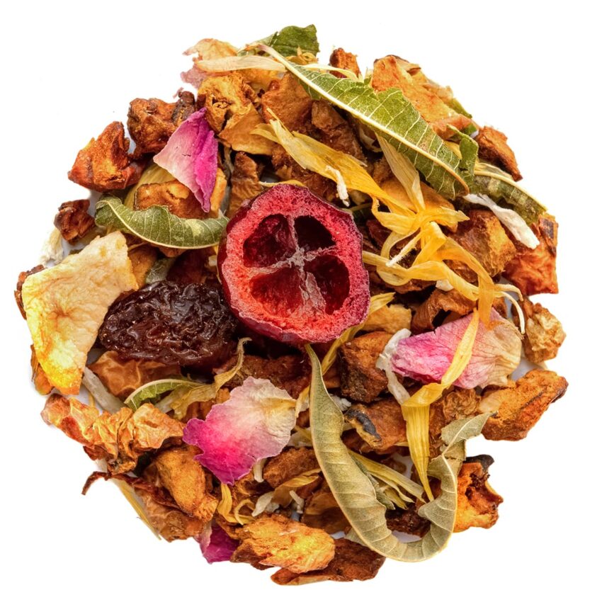 Tisane Pink Horizon Bio Saveur Canneberge et Citron par Made in Thé - Vue de haut