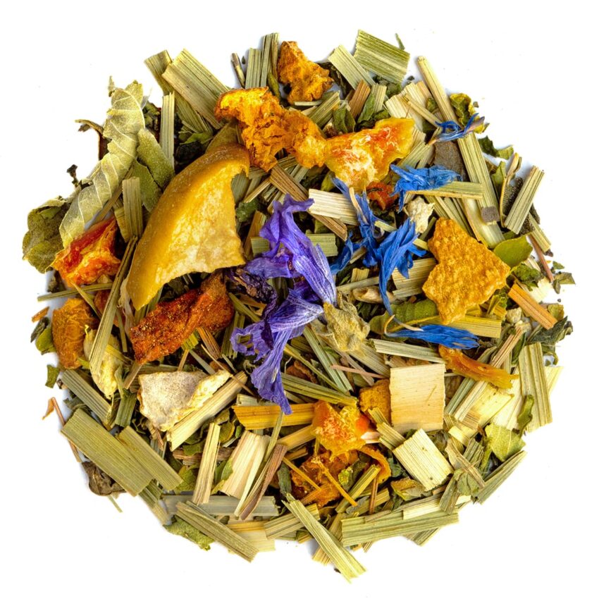 Tisane Jardin de Vénus Bio Saveur Citron et Orange par Made in Thé - Vue de haut