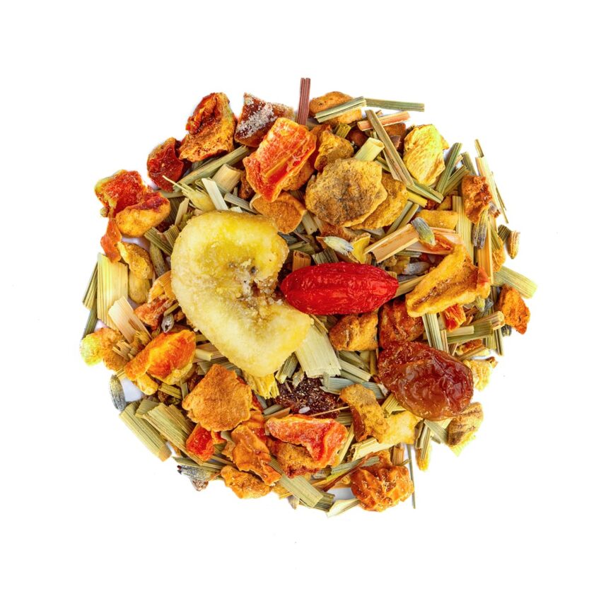 Tisane Exotique Saveur Papaye et Pêche par Made in Thé - Vue de haut