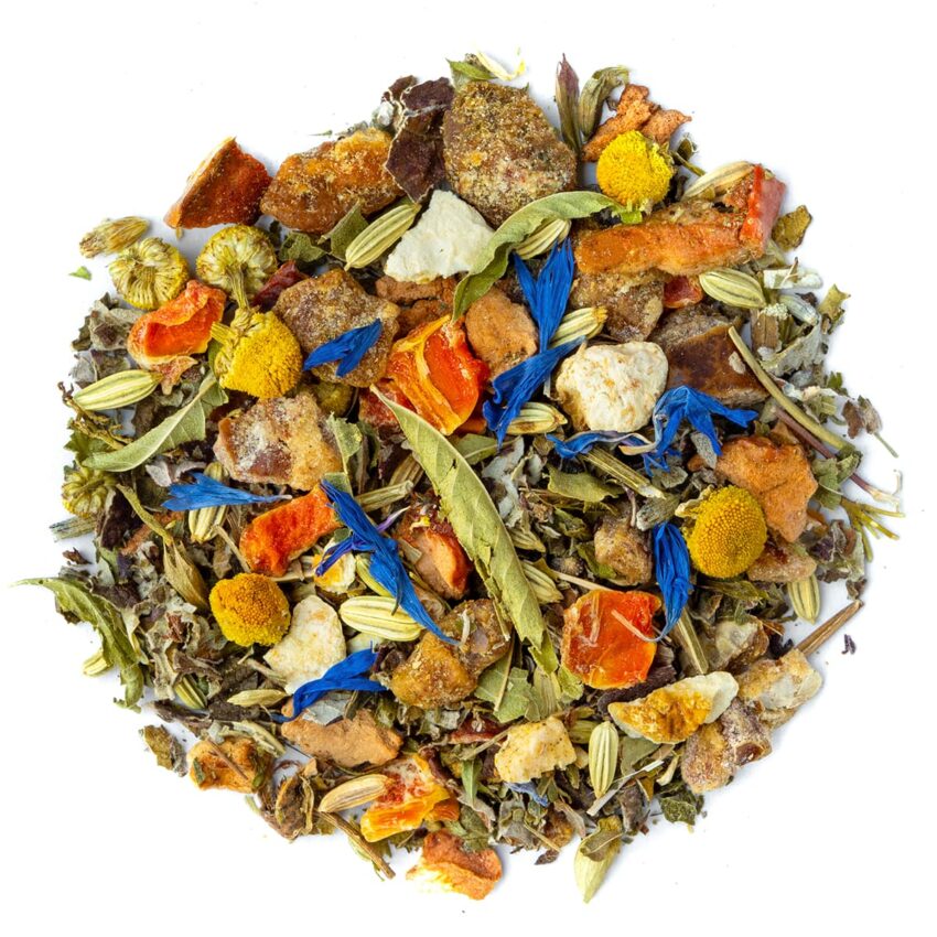 Tisane Douce Nuit Bio Saveur Citron et Pêche par Made in Thé - Vue de haut