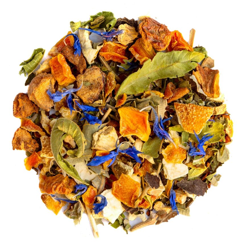 Tisane Jardin d’Hesperides Bio Saveur Orange par Made in Thé - Vue de haut