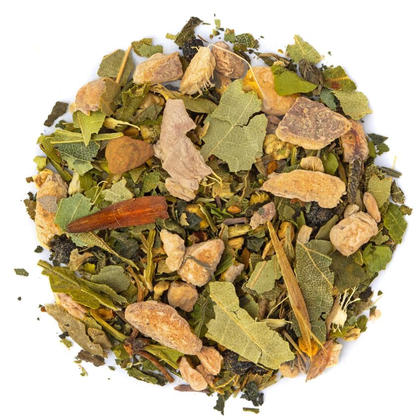 Tisane Immunité Saveur Gingembre par Made in Thé - Vue de haut