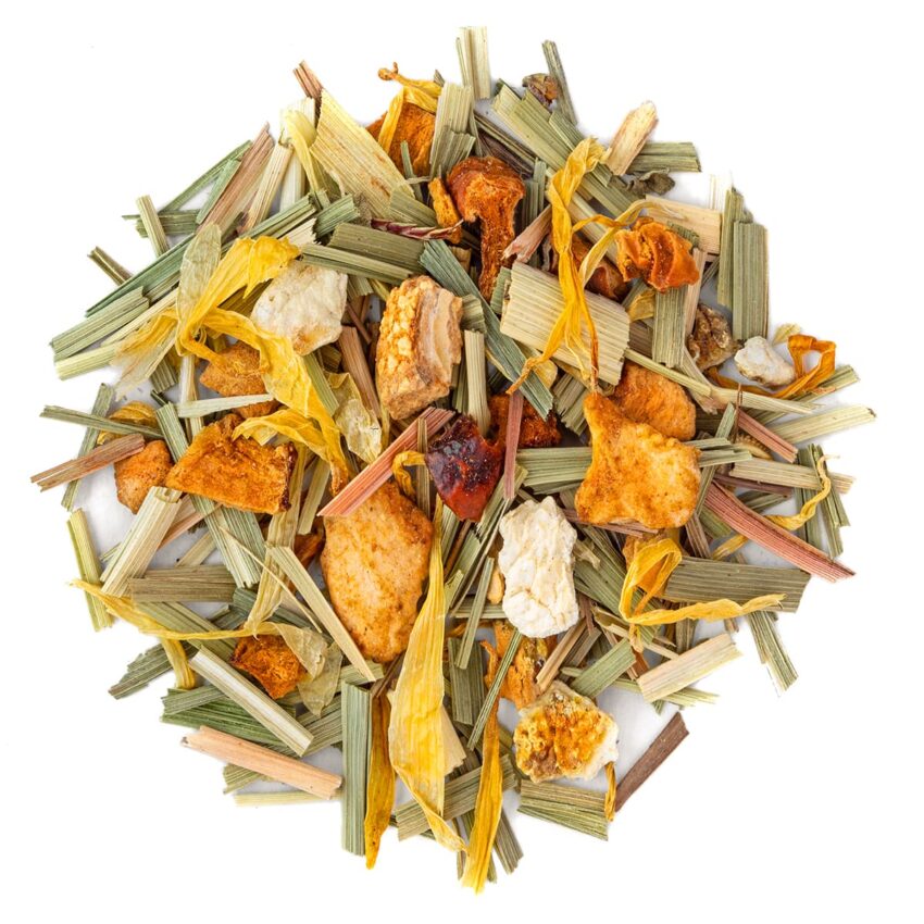 Tisane Zeste de Basilic Bio Saveur Basilic, Citron et Citron Vert par Made in Thé - Vue de haut