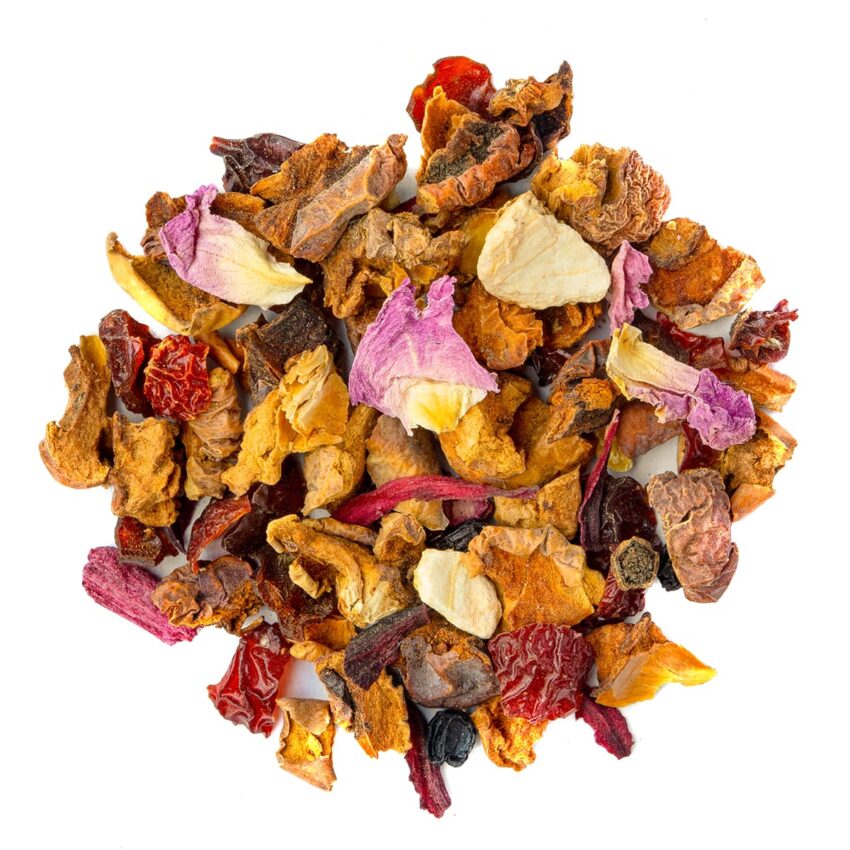 Tisane Rose Bio Saveur Rose Vert par Made in Thé - Vue de haut