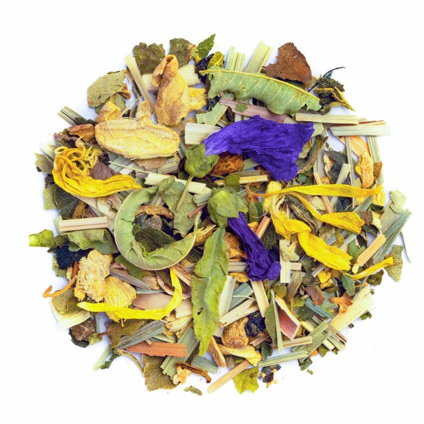 Tisane Harmonie Botanique Bio Saveur Gingembre par Made in Thé - Vue de haut