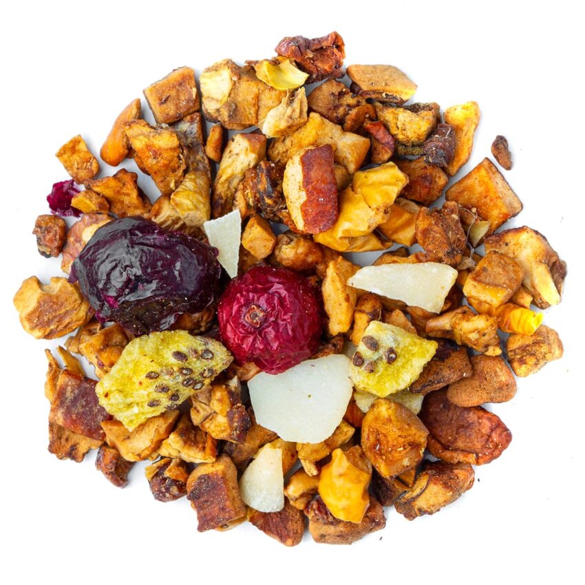 Tisane Cherry Coco Saveur Cerise, Kiwi et Noix de coco par Made in Thé - Vue de haut