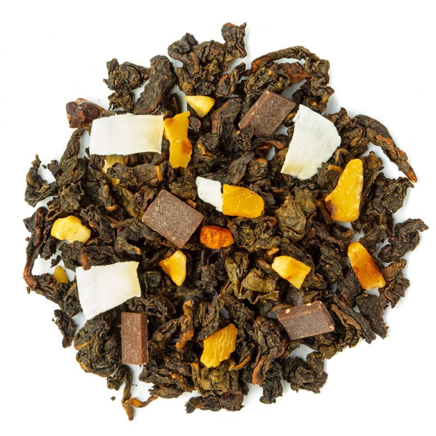 Thé Oolong Plaisir Saveur Amande et Chocolat par Made in Thé - Vue de haut