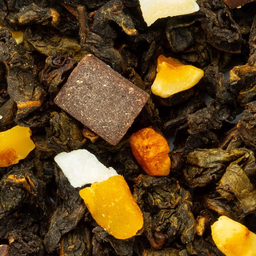 Thé Oolong Plaisir Saveur Amande et Chocolat par Made in Thé - Vue de haut