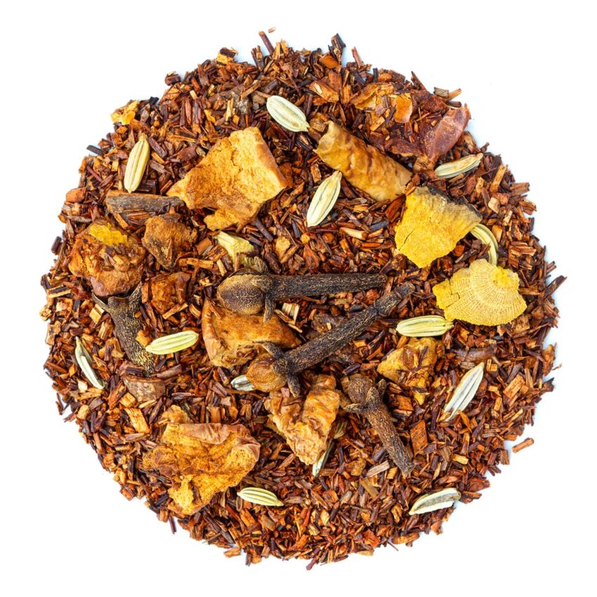 Rooibos Pomme d’Épices saveur Cannelle et Pomme en vrac par Made in Thé - Vue de haut