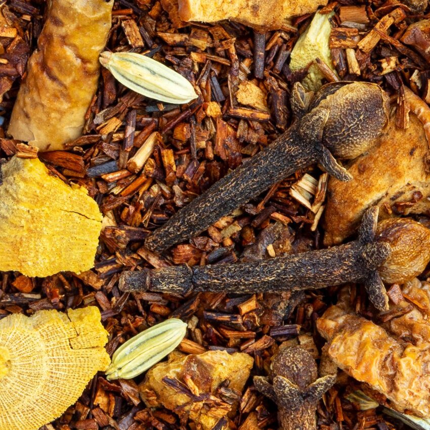 Rooibos Pomme d’Épices saveur Cannelle et Pomme en vrac par Made in Thé - Vue zoomée