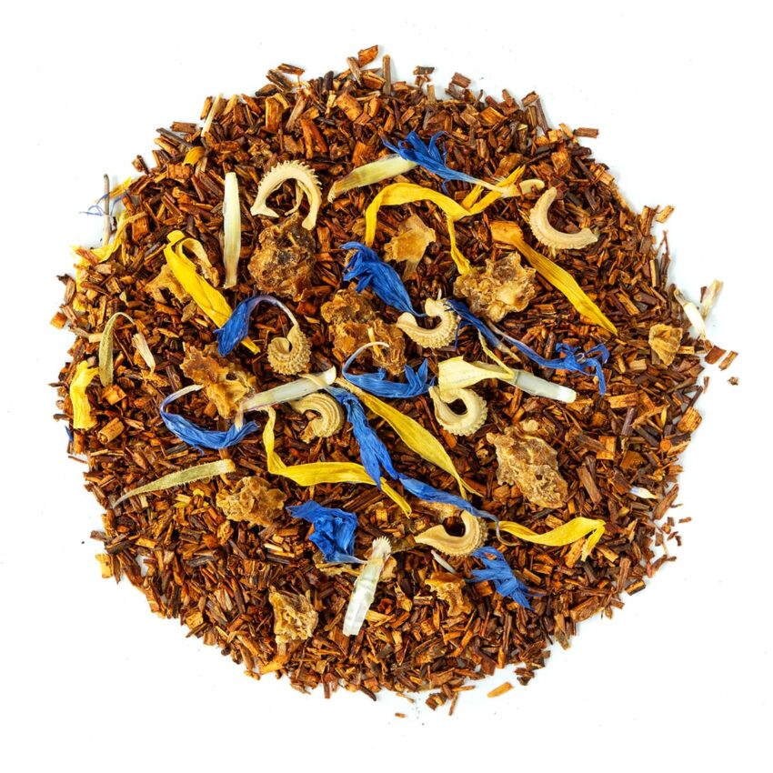 Rooibos Frisson d’Agrumes Bio saveur Citron et Orange en vrac par Made in Thé - Vue de haut