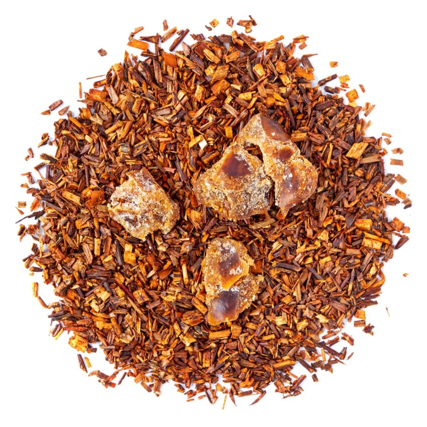 Rooibos Mirage Vanillé Bio saveur Datte et Vanille en vrac par Made in Thé - Vue de haut